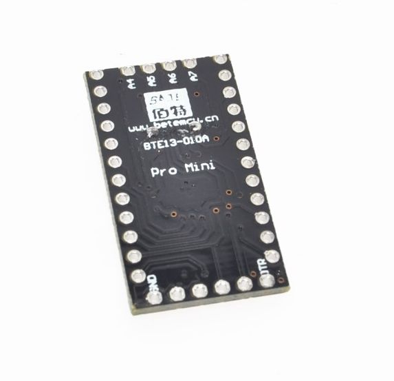 Arduino Mini Pro (ATmega168P) onderkant schuin
